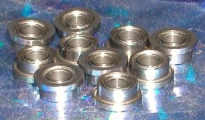10 Flanged Bearing 8x12x3.5 Shielded:vxb:Ball Bearings