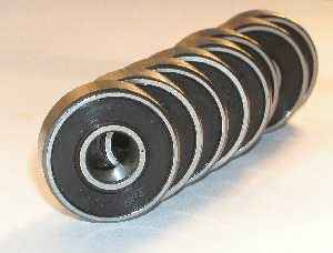 8 Skateboard Bearing 608-2RS Ceramic Si3N4:Sealed:vxb:Ball Bearings